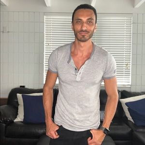 T-Shirt Slub Henley Short Sleeve